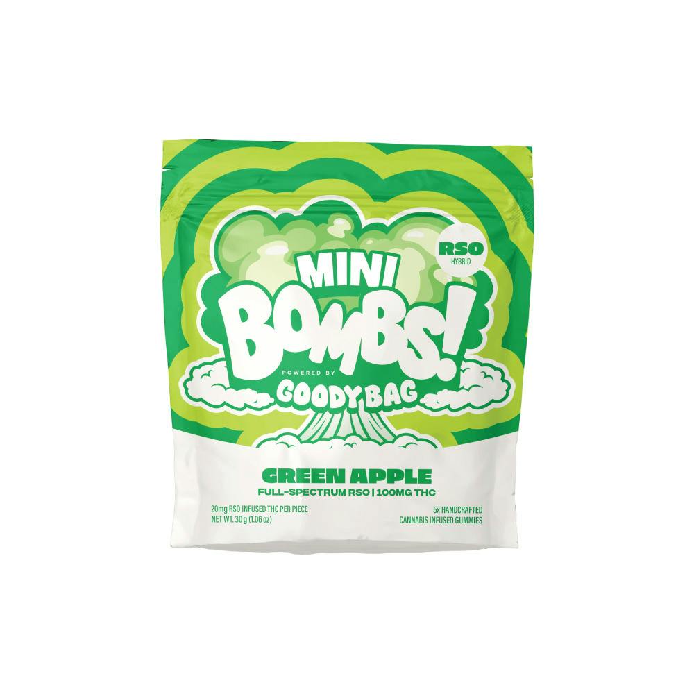 RSO Green Apple Gummies 100mg (20mg ea | 5-Pack)