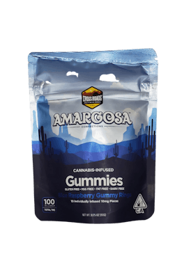 BLUE RASPBERRY GUMMY RINGS 100MG THC