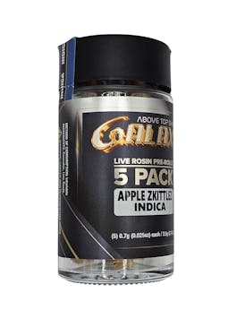 3.5G MINI-5-PACK ROSIN APPLE ZKITTLES INDICA 41.77%THC