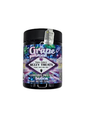 GRAPE REZZY TREATS 250MG GUMMIES (INDICA)