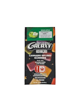 SOUR APPLE LIVE ROSIN GUMMIES SATIVA 400MG