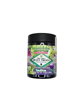 GREEN APPLE REZZY TREATS 250MG GUMMIES (INDICA)