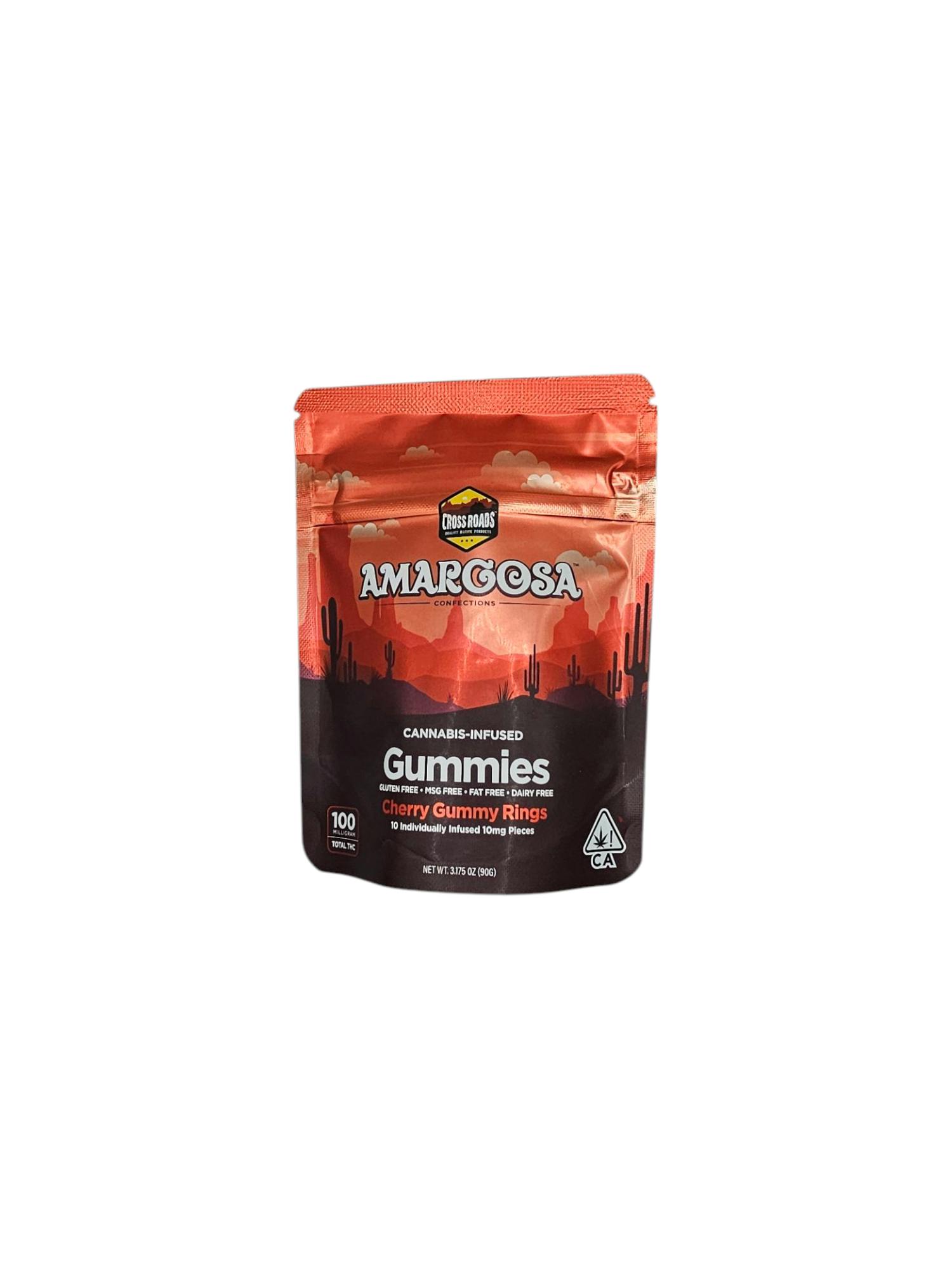CHERRY GUMMY RINGS 100MG THC