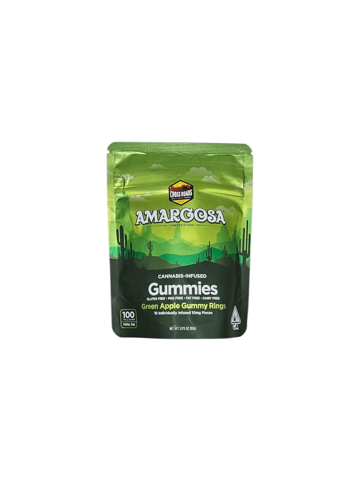 GREEN APPLE GUMMY RINGS 100MG THC