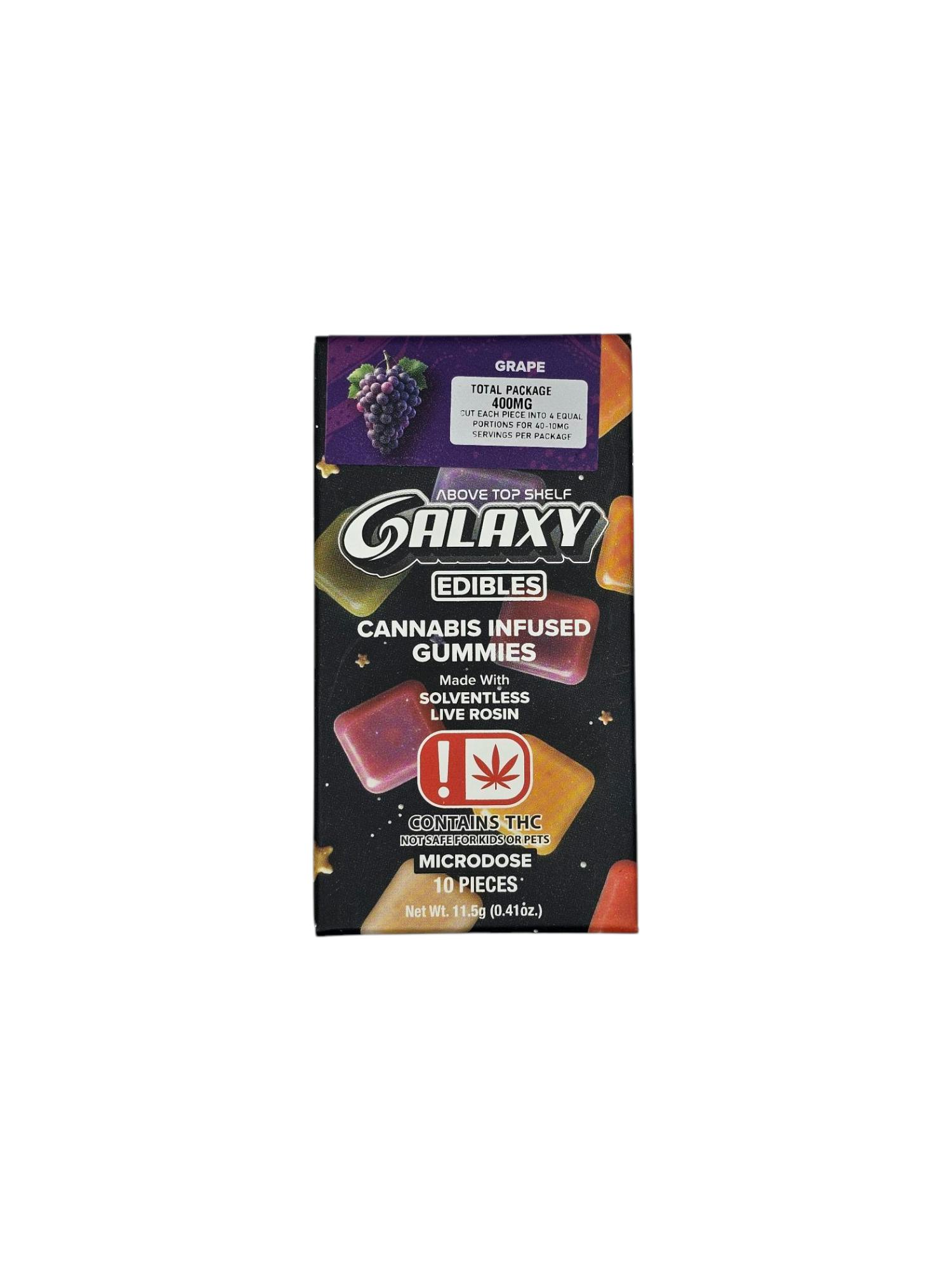 GRAPE LIVE ROSIN GUMMIES INDICA 400MG