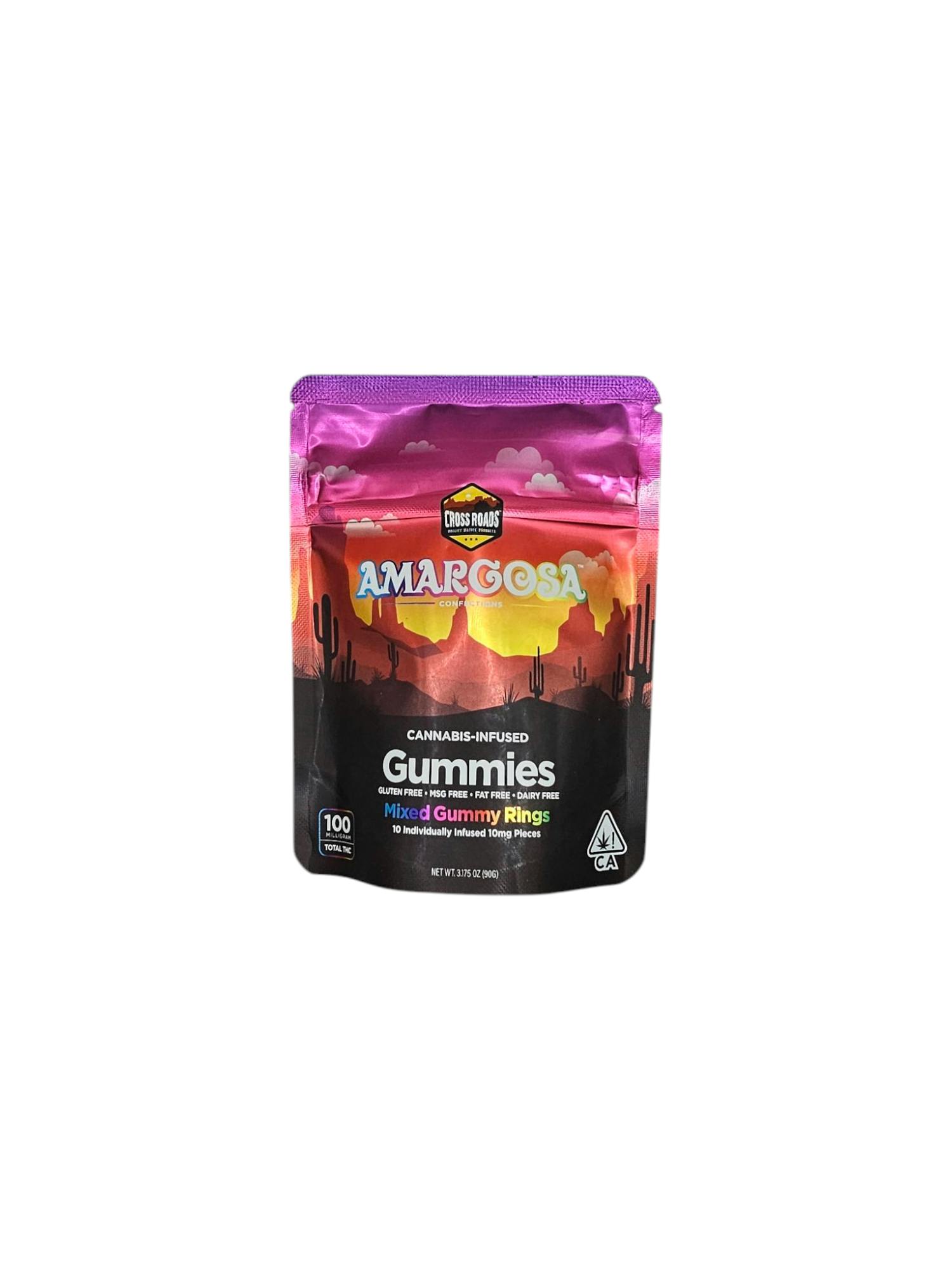 MIXED FLAVOR GUMMY RINGS 100MG THC