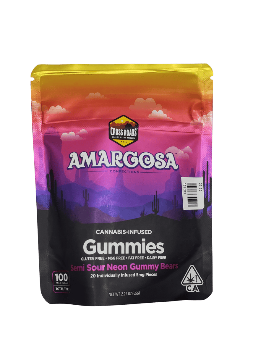 SEMI SOUR GUMMY BEARS 100MG
