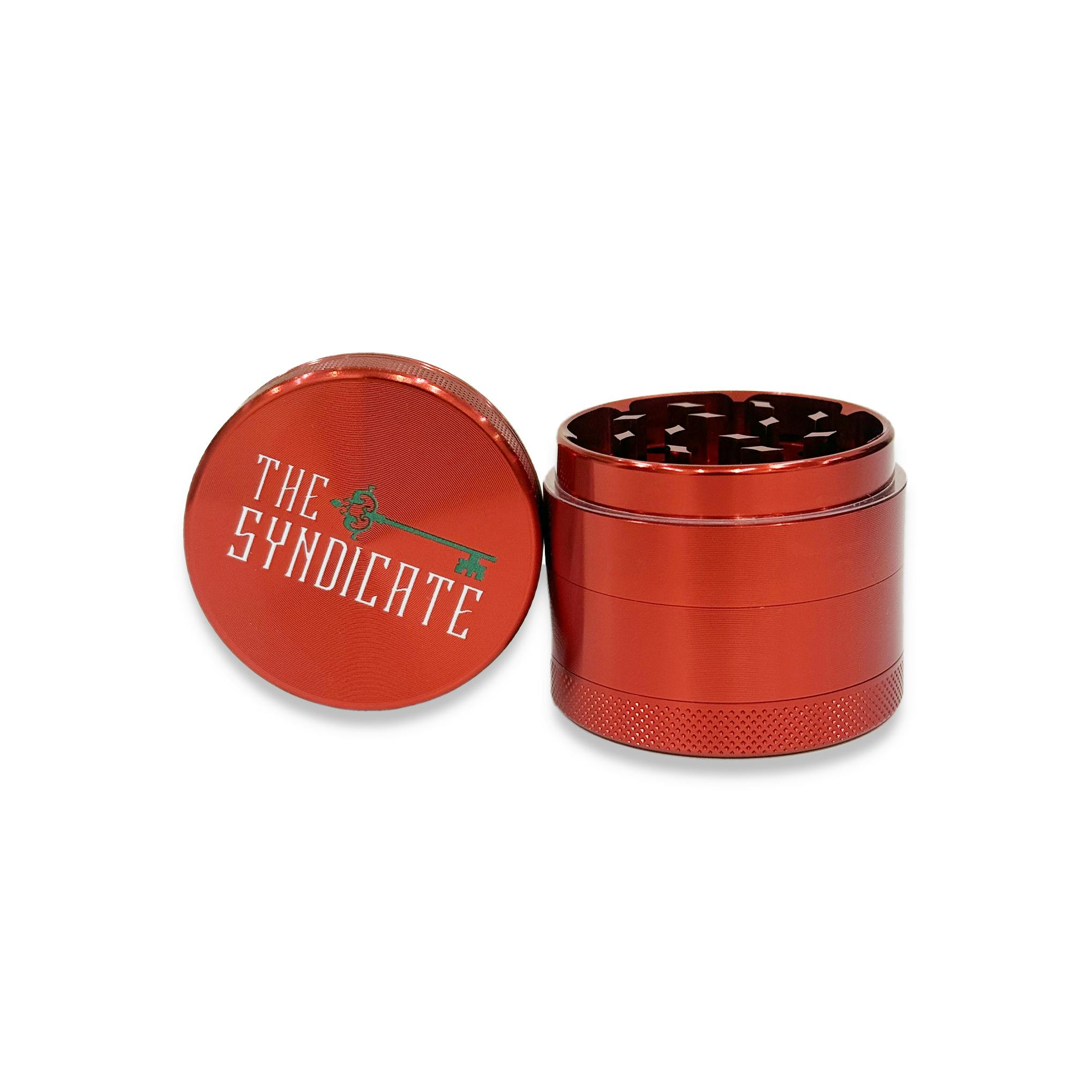THE SYNDICATE - METAL GRINDER - 2 IN - RED