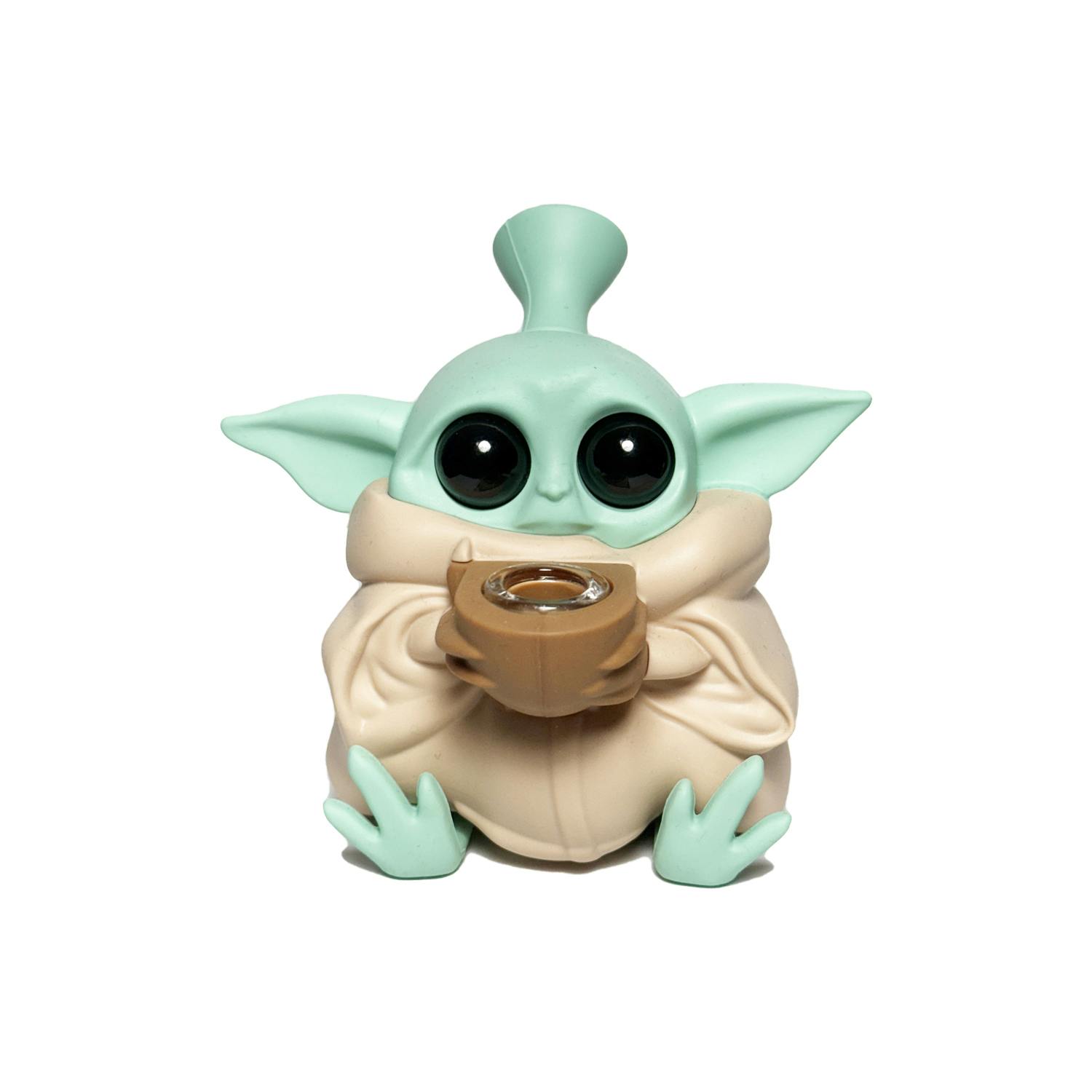 BONG - SILICONE - BABY YODA - SITTING
