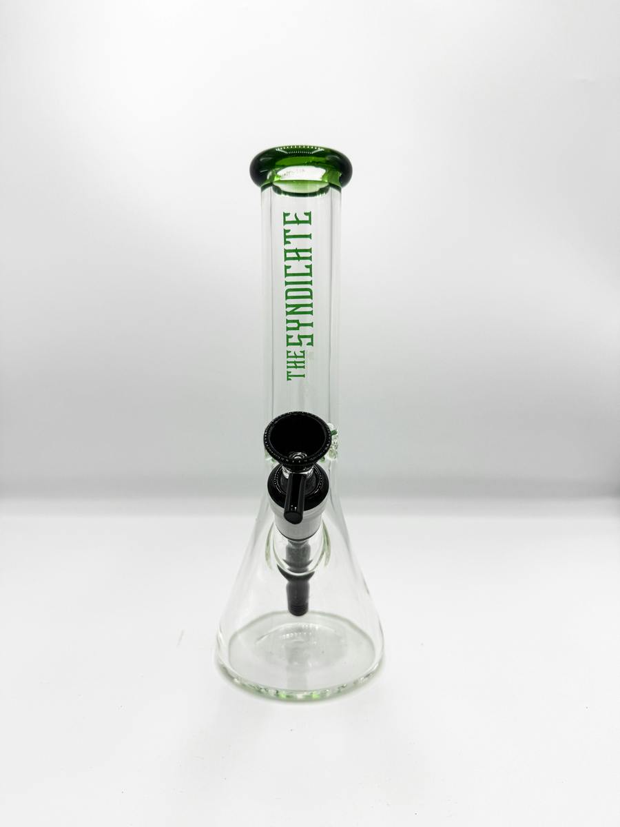 THE SYNDICATE - BEAKER BONG - 8 IN - GREEN