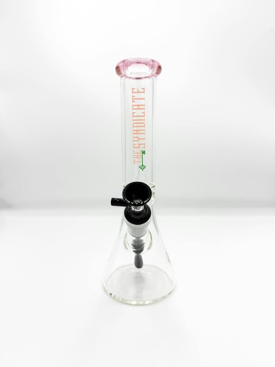THE SYNDICATE - BEAKER BONG - 8 IN - PINK