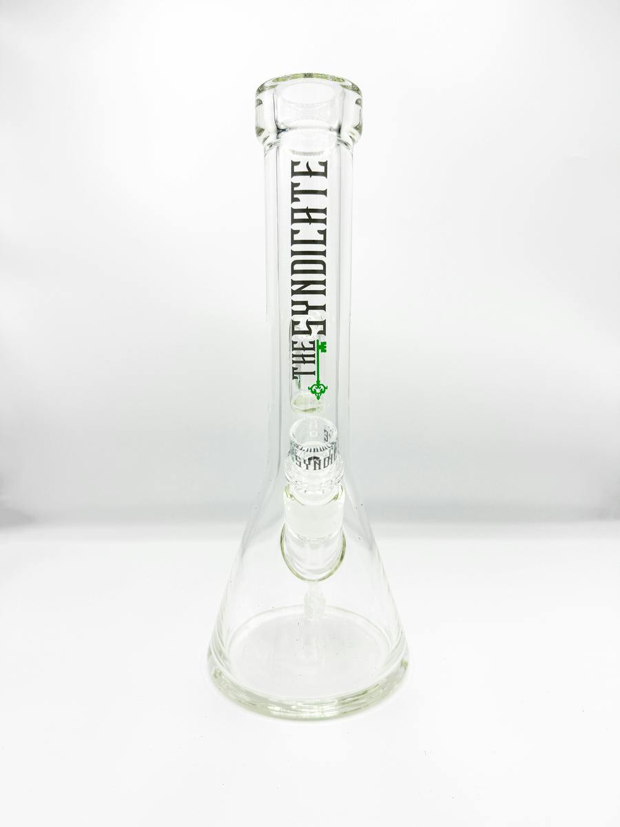 THE SYNDICATE - BEAKER BONG - 14 IN - 9 MM - BLACK