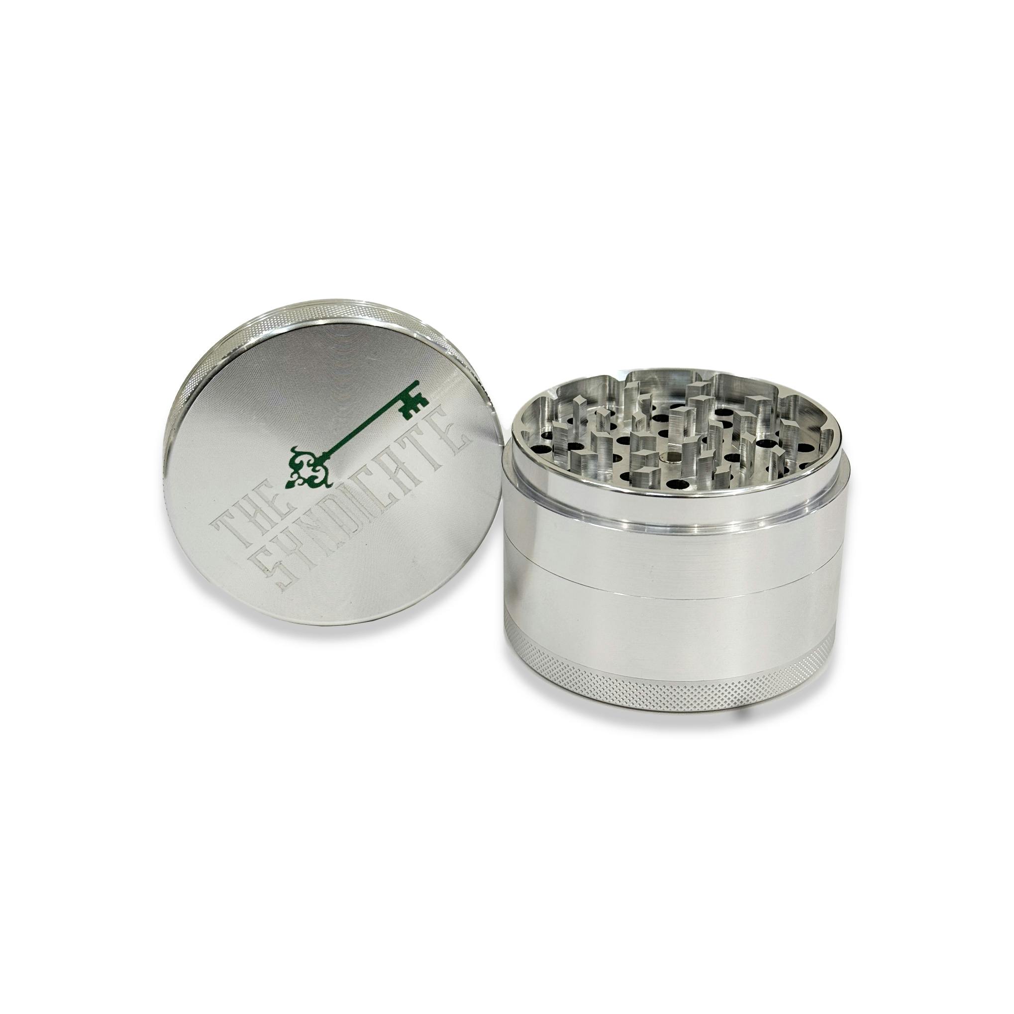 THE SYNDICATE - METAL GRINDER - 3 IN - SILVER
