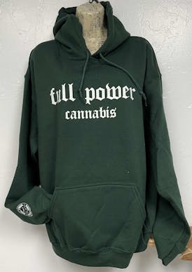 FULL POWER - GREEN OLD ENGLISH HOODIE