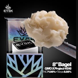 Evok Cannabis - 73-159u Live Rosin Badder - 8" Bagel - 1 g