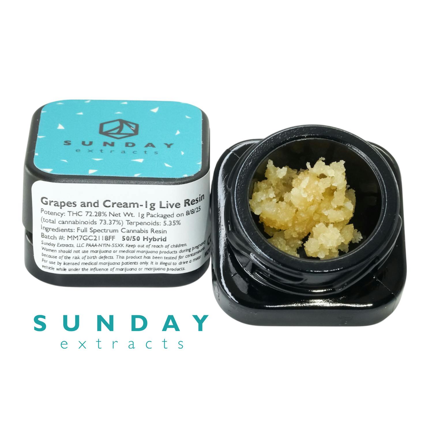 Sunday Extracts - Grapes and Cream - 1g Live Resin