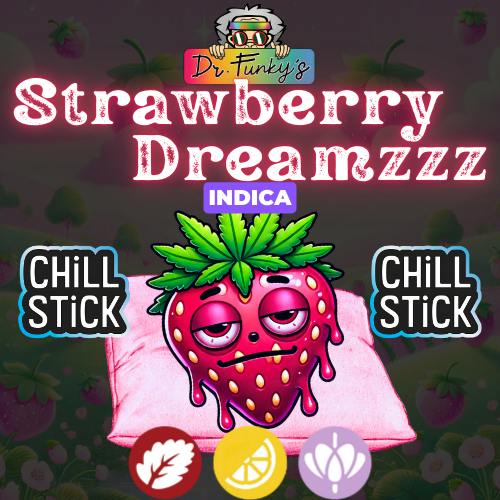 Dr. Funkys Chill Stick - Strawberry Dreamzzz - .6g Infused Preroll CBN CBD