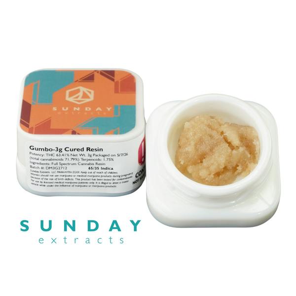 Sunday - Gumbo - 3g Live Resin Badder