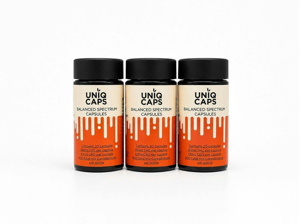 Mint Cannabis Co. UNIQ CAPS - 25mg THC: 20pk