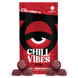 DOSD - Chill Vibes (Black Cherry 1:1 CBD:THC)(2000mg - 20pk)(100mg per serving)