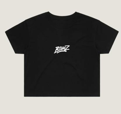Bowz - Black Crop Tee - **XS**