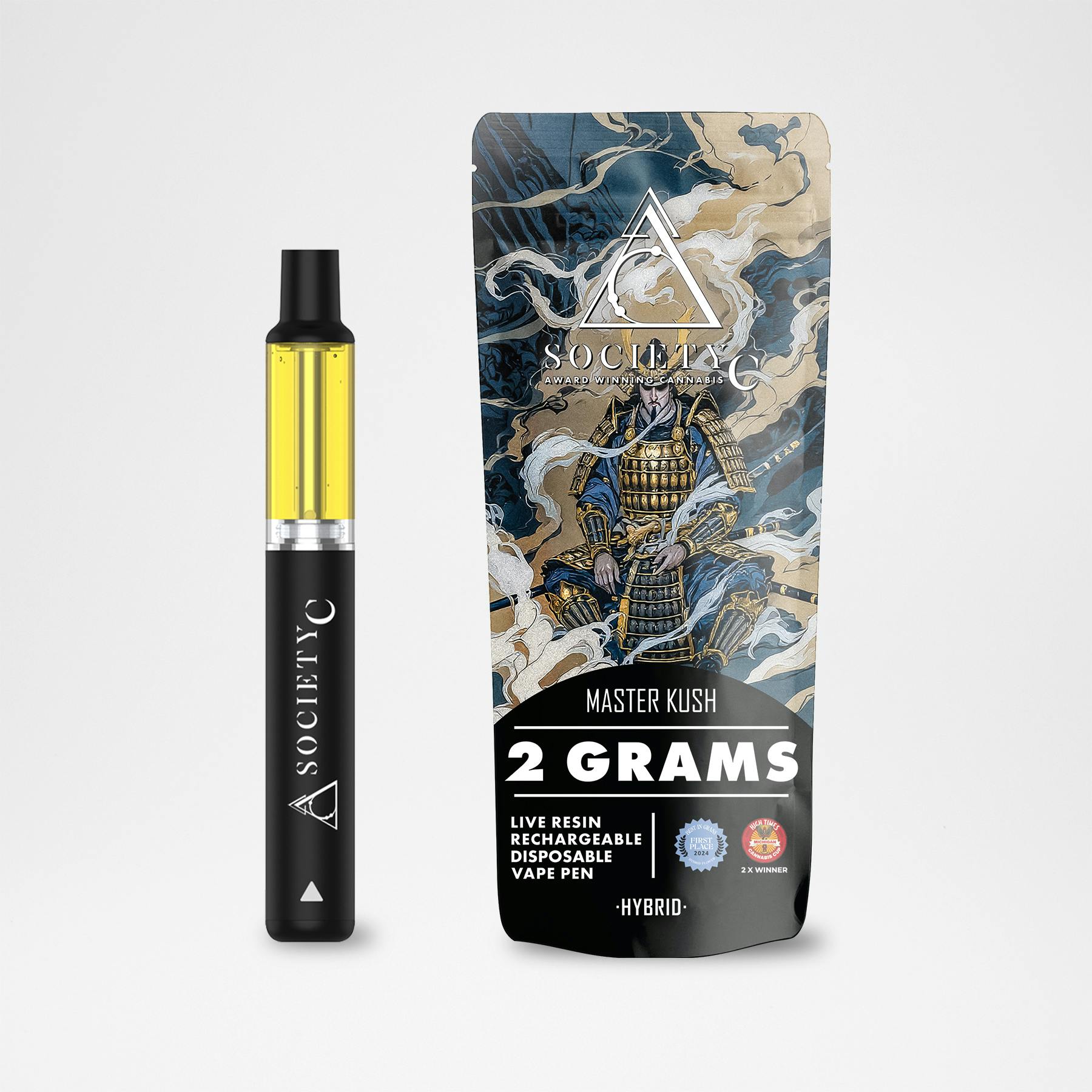Society C - Live Resin Disposable Vape - (2g) - Hybrid - **MASTER KUSH**