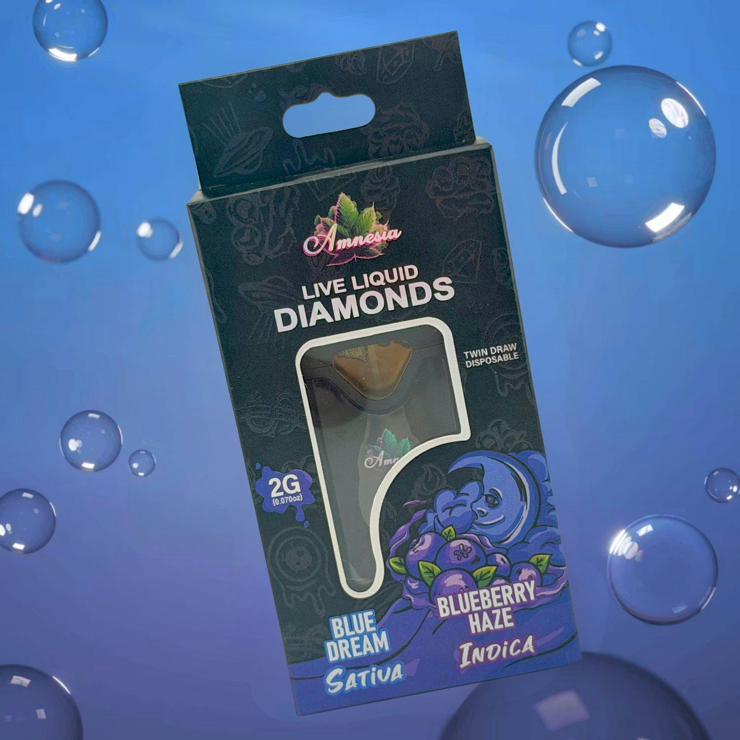 Blue Dream & Blueberry Haze | Live Resin Diamond Disposable | 2g