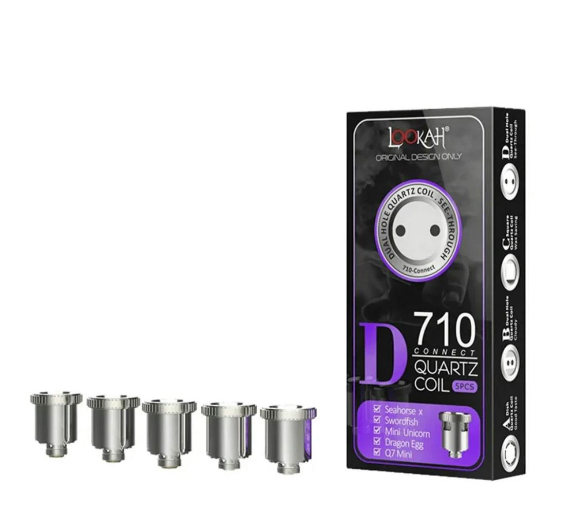Lookah - 710 Quartz Coil - **SEE THROUGH**