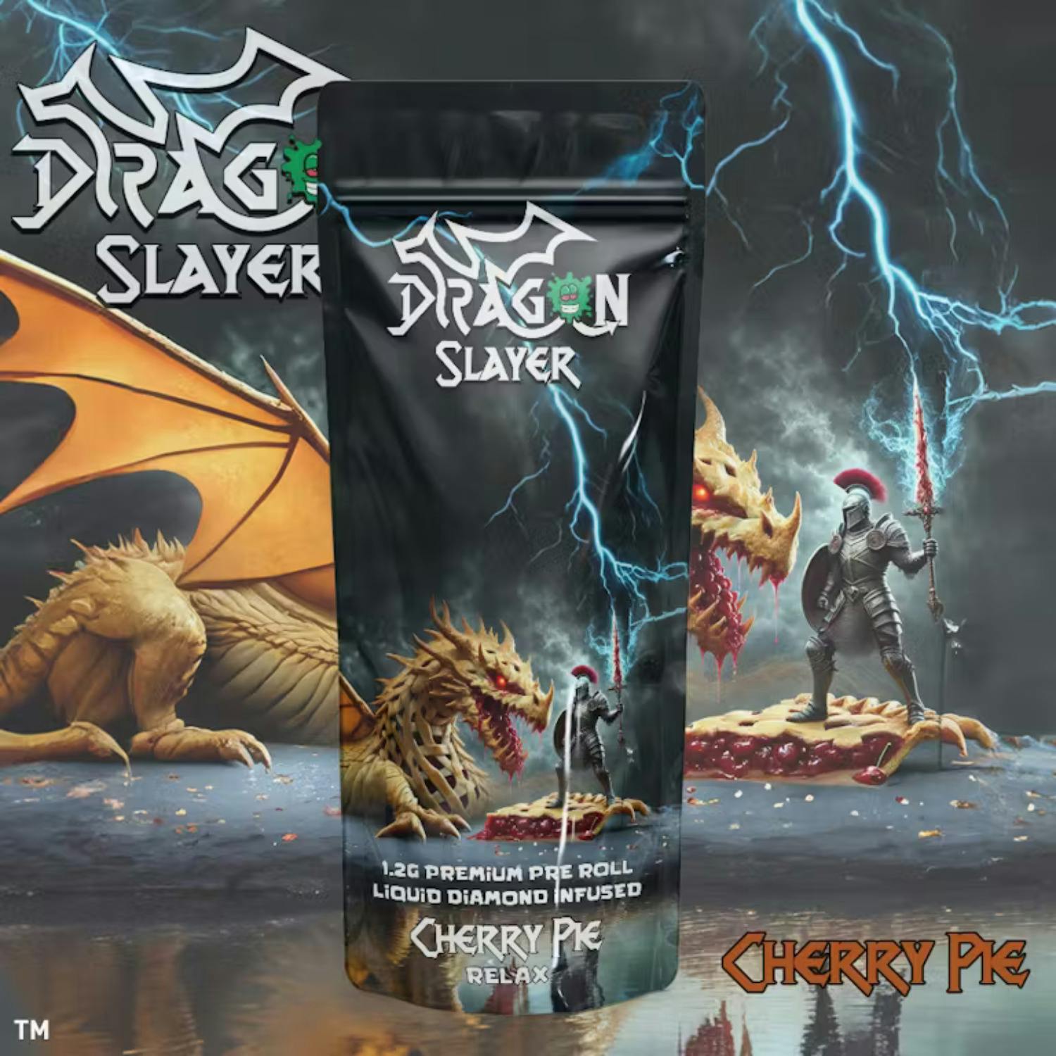 Dragon Slayer - Infused Preroll - (1.2g) - Relax - **CHERRY PIE** (5/$15)