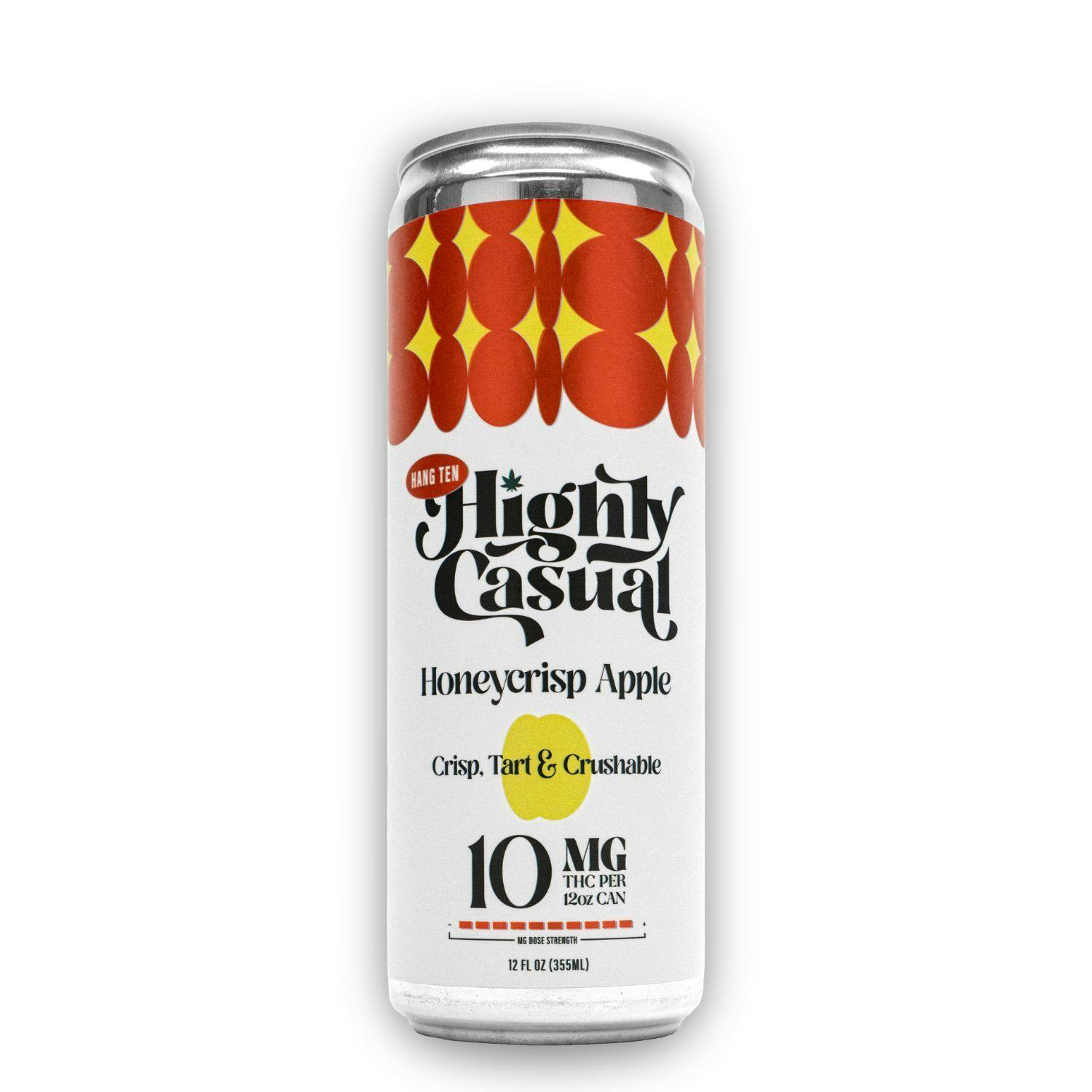Highly Casual - Infused Seltzer - (10mg) - **HONEYCRISP APPLE**