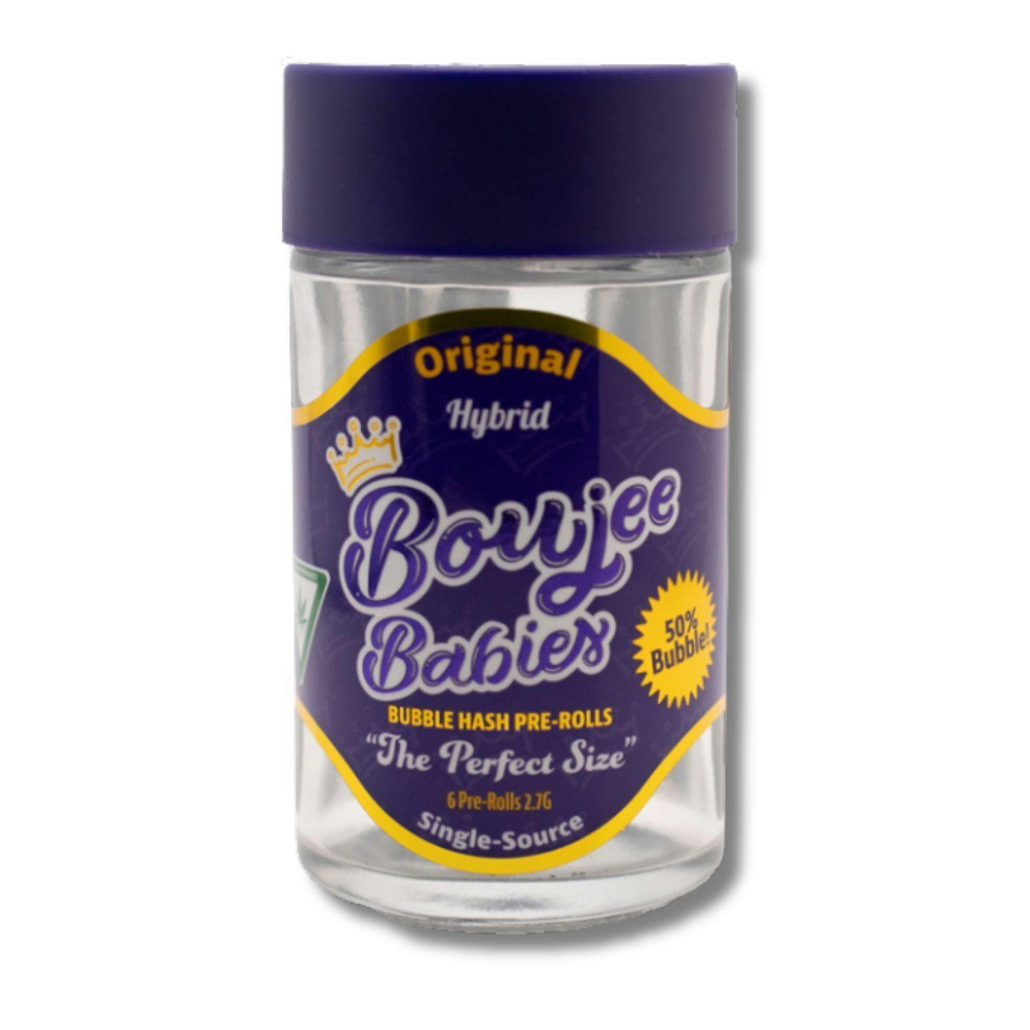 Boujee Babies - 6pk .45g Bubble Hash Infused Prerolls - (2.7g) - Hybrid - **ORIGINAL**