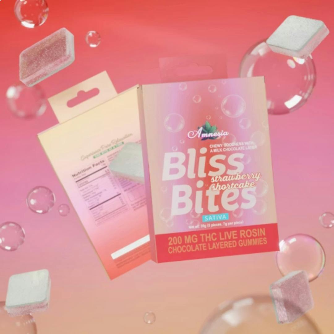 Bliss Bites | Strawberry Shortcake | 200mg | 5ct | 40mg/ea