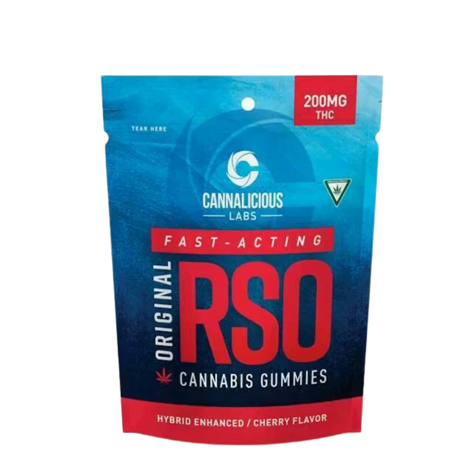 Cannalicious Labs - RSO Gummies - (200mg) - Hybrid - **CHERRY** (2/$30)