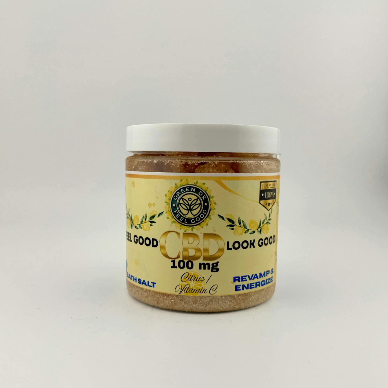 Green Dr. - CBD Bath Salt Soak - (100mg) - Revamp & Energize - **CITRUS/VITAMIN C**