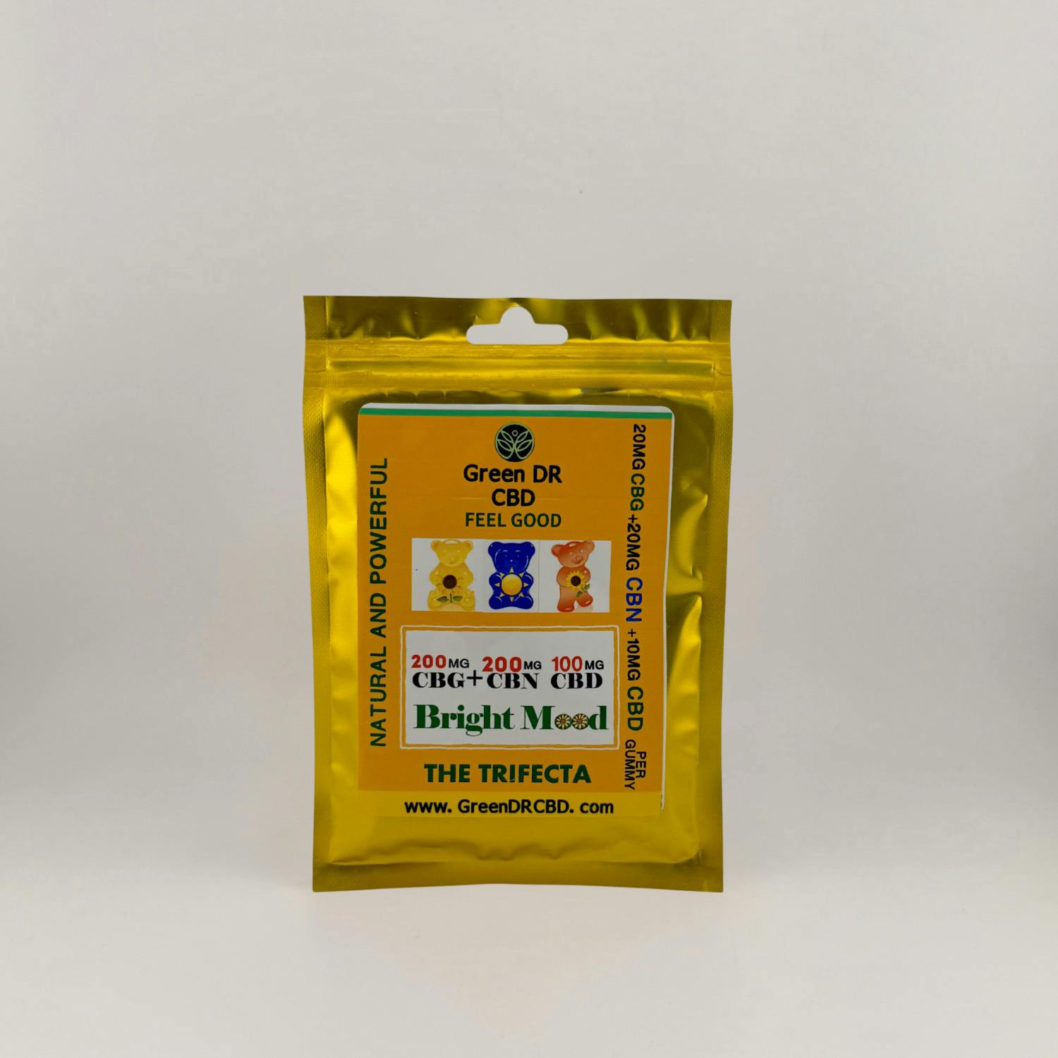 Green Dr. - CBD Gummies - (500mg) - CBG+CBN+CBD - **BRIGHT MOOD**