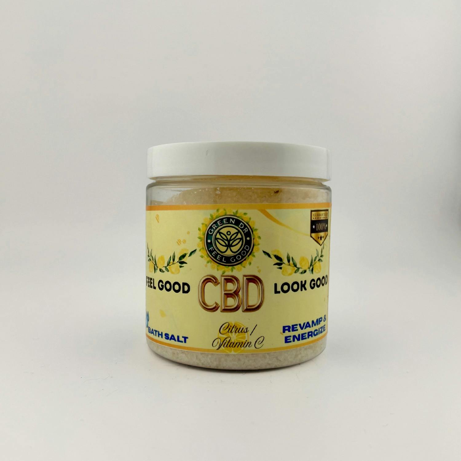 Green Dr. - CBD Bath Salt Soak - (500mg) - Revamp & Energize - **CITRUS/VITAMIN C*