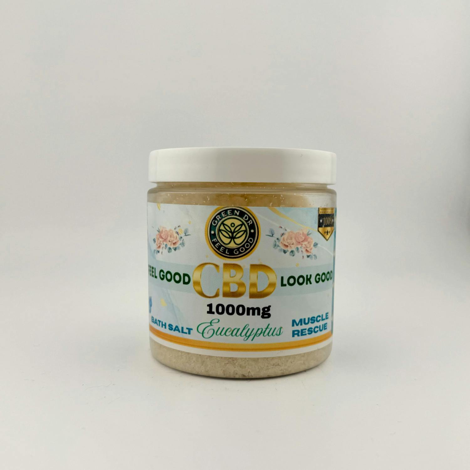 Green Dr. - CBD Bath Salt Soak - (1000mg) - Muscle Rescue - **EUCALYPTUS**