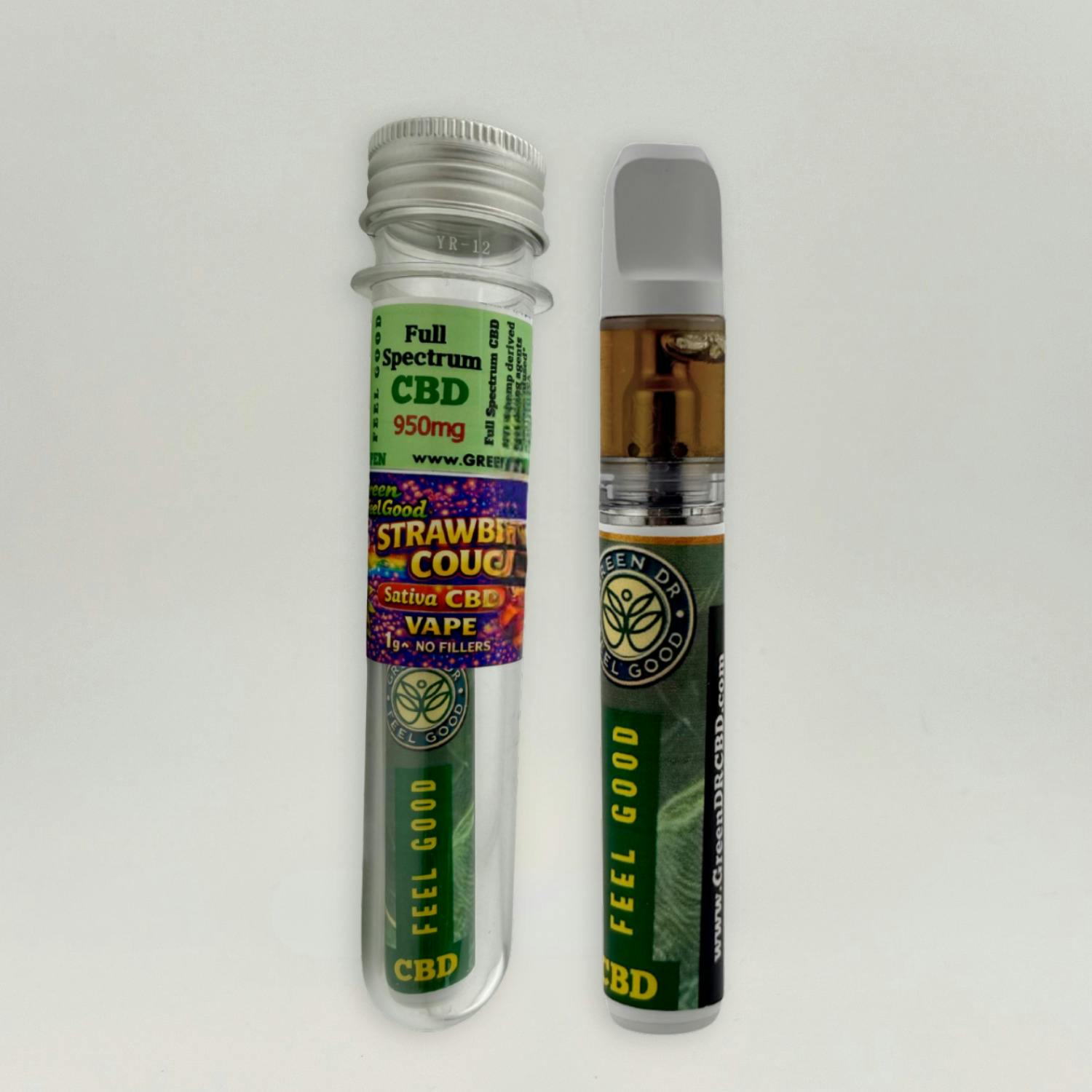 Green Dr. - CBD Disposable Vape - (950mg) - Sativa - **STRAWBERRY COUGH**