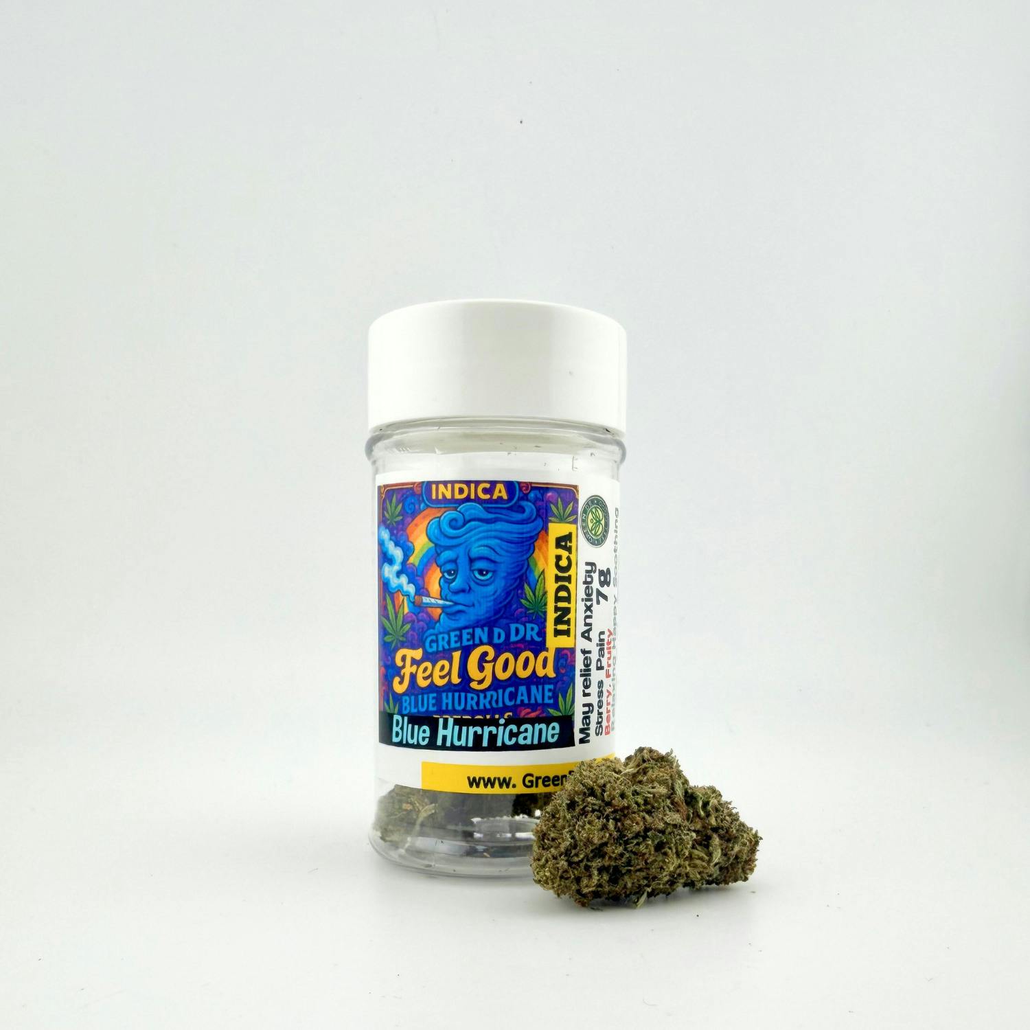 Green Dr. - CBD Prepacked Flower - (7g) - Indica - **BLUE HURRICANE**