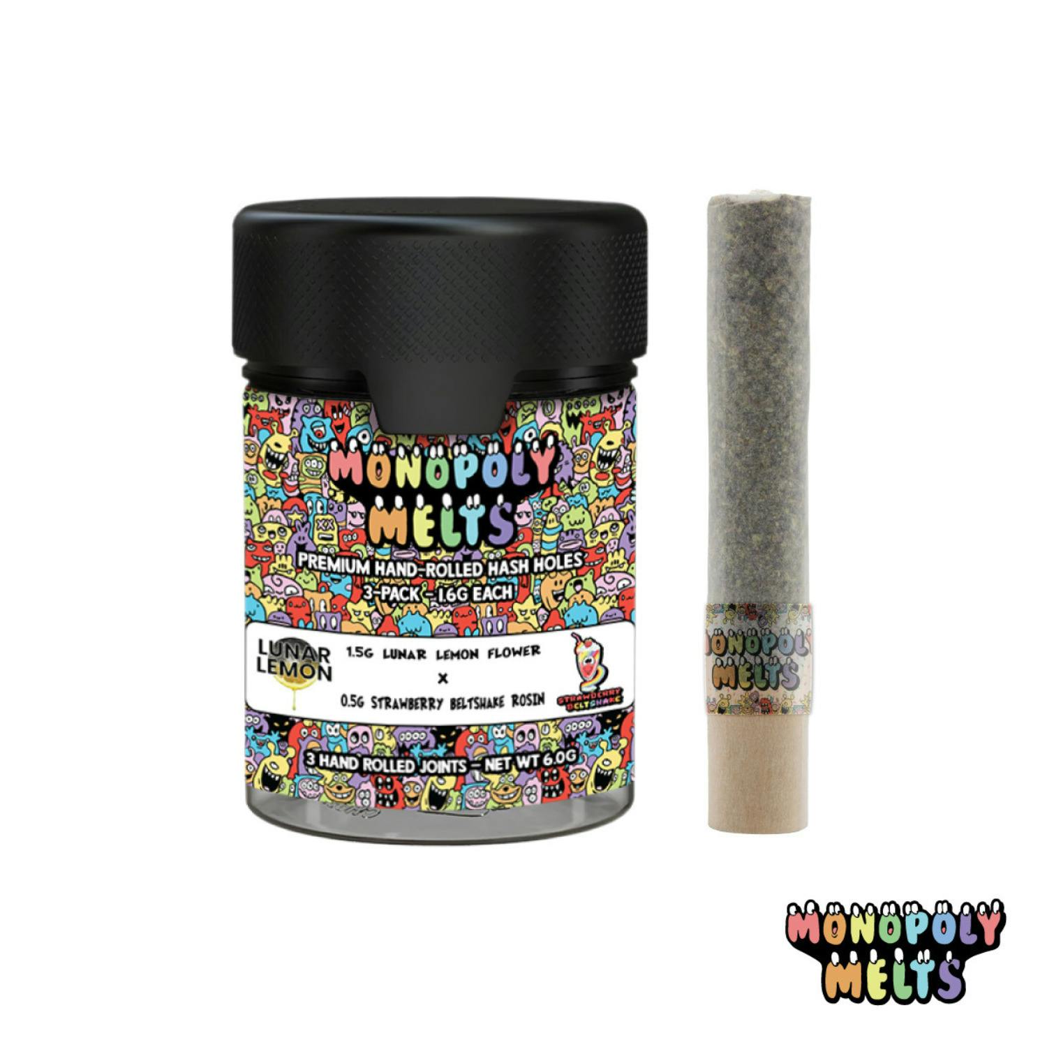 Monopoly Melts x GT - 3pk 2g Hand Rolled Donuts - (6g) - **ORANGE PUSH POP x TALLYMON**