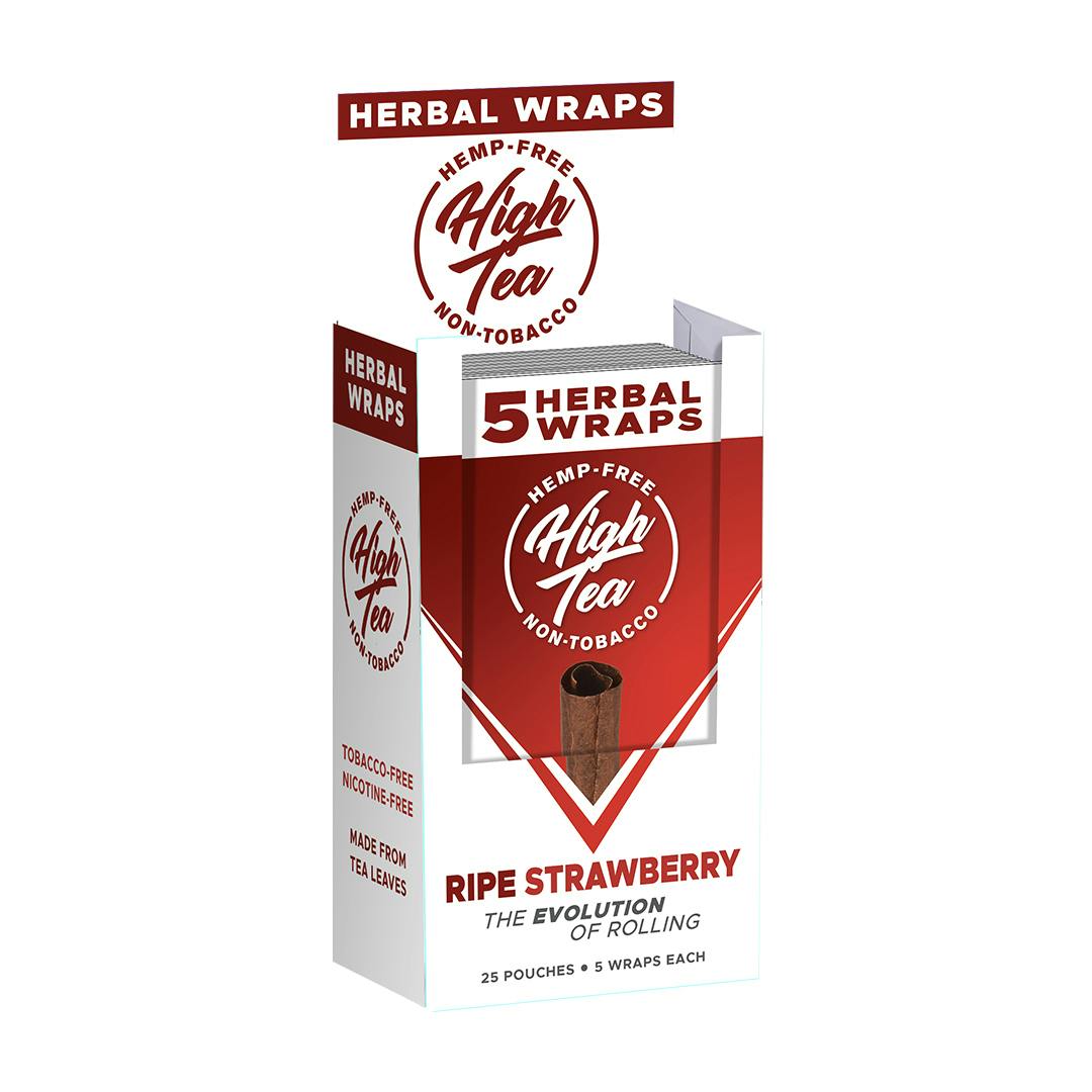 High Tea - 5pk Herbal Wraps - **RIPE STRAWBERRY**