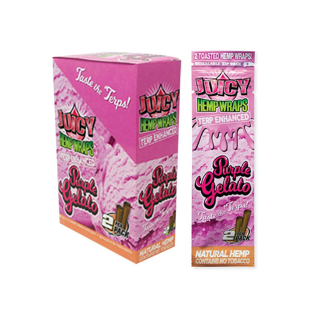 Juicy - 2pk Terp Enhanced Hemp Wraps - **PURPLE GELATO**