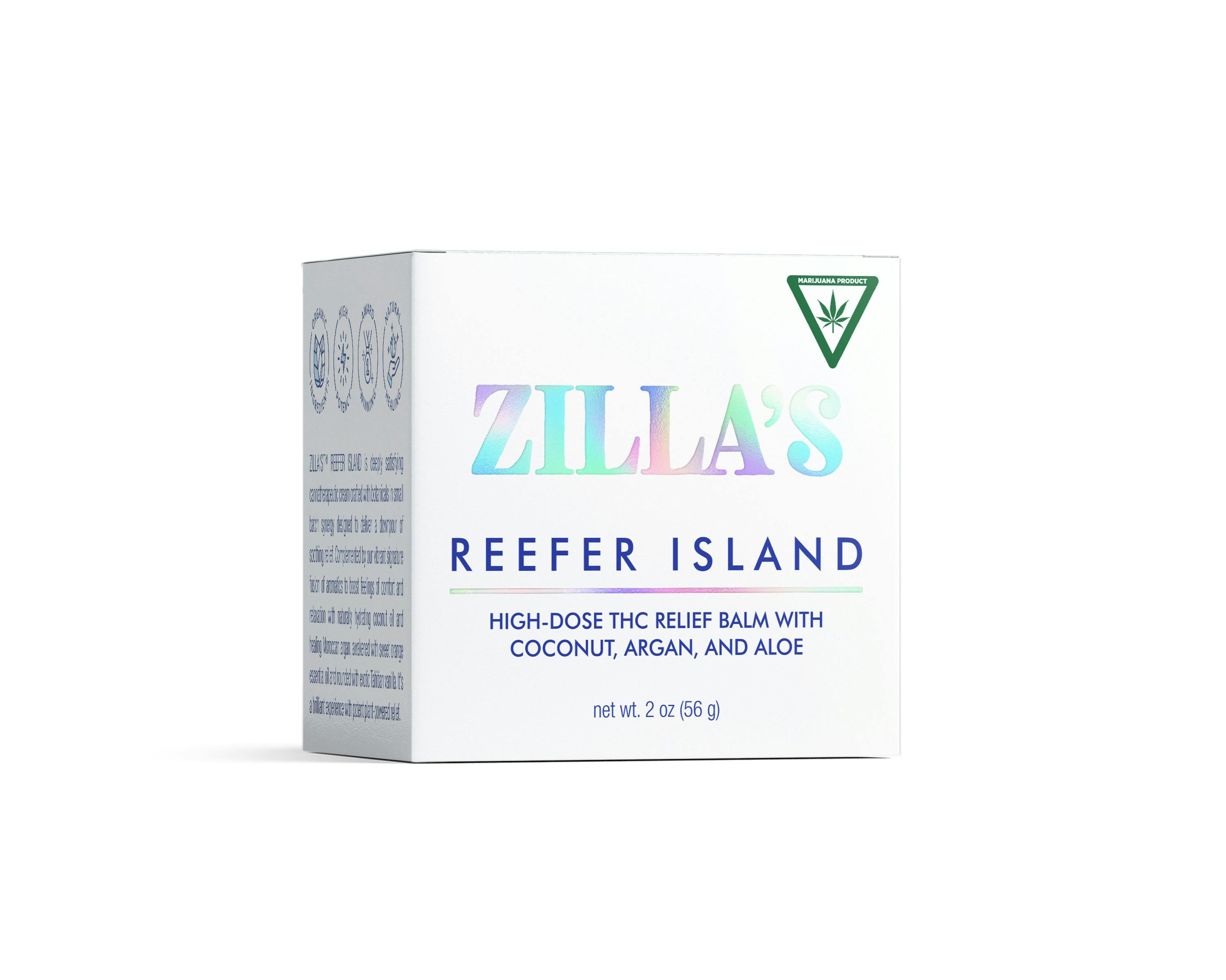 Zilla's - Relief Topical - (1000mg) - 1:1 CBD+THC- **REFER ISLAND**