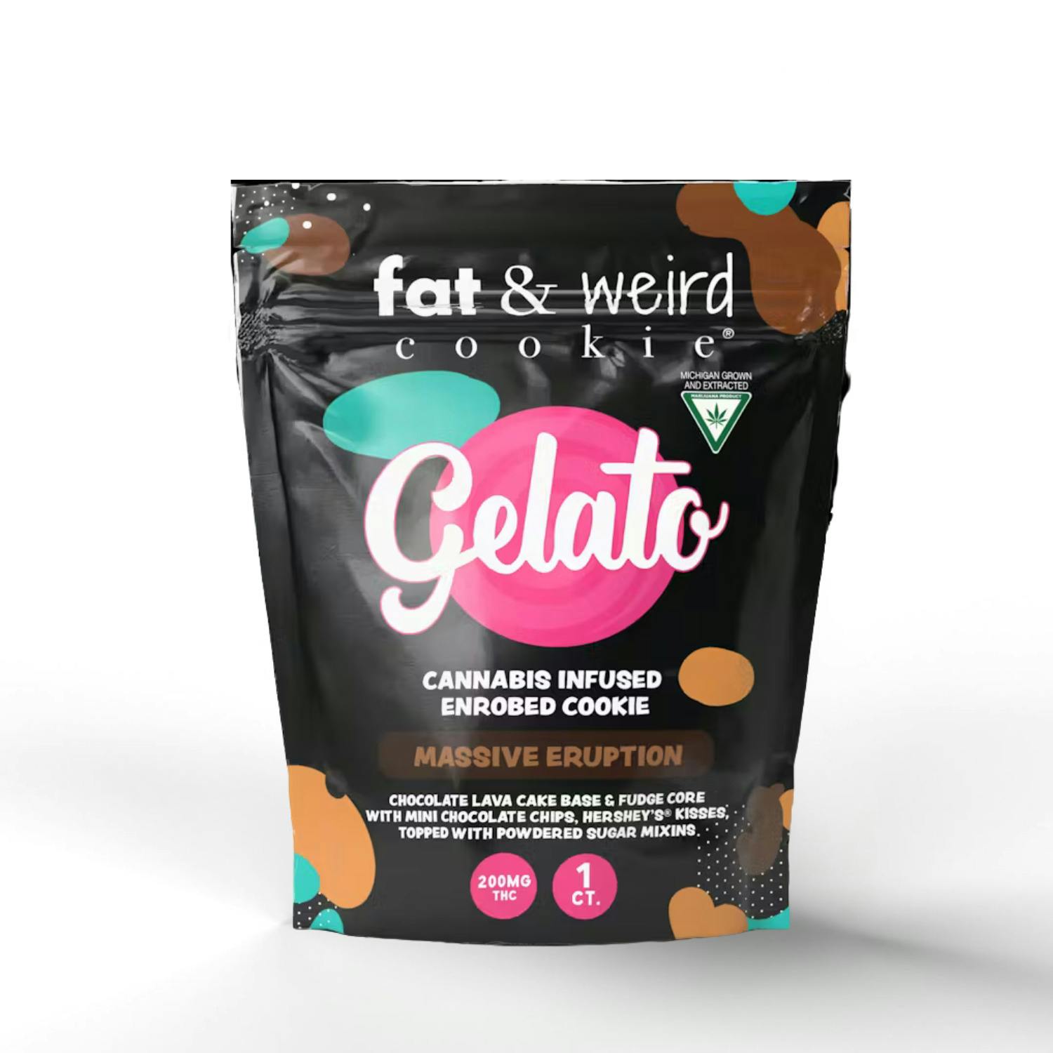 Gelato - Fat & Weird Cookie - (200mg) - **CHOCOLATE VOLCANO** (2/$28)