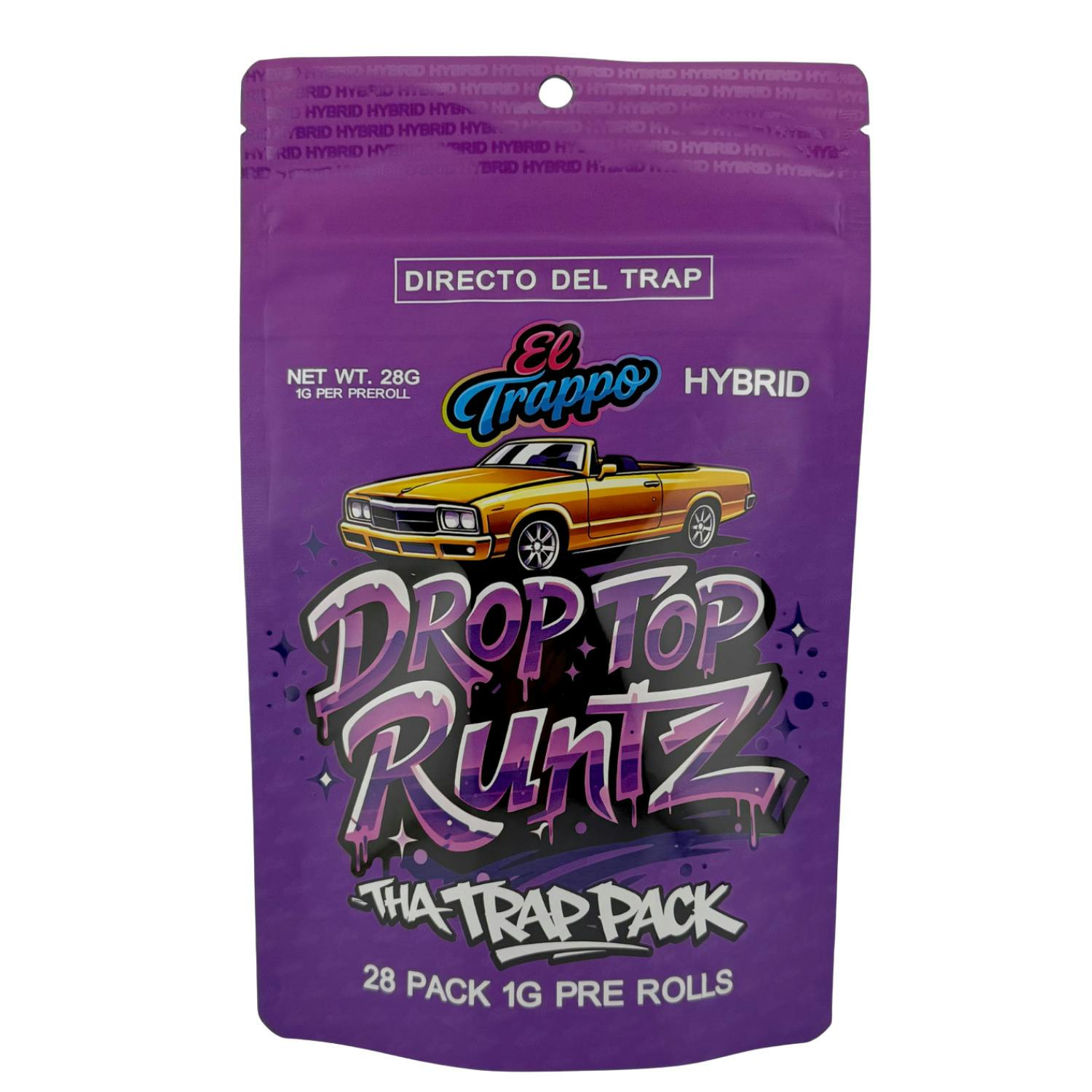 El Trappo - 28pk 1g Preroll - (28g) - Hybrid - **DROP TOP RUNTZ** (2/$90)