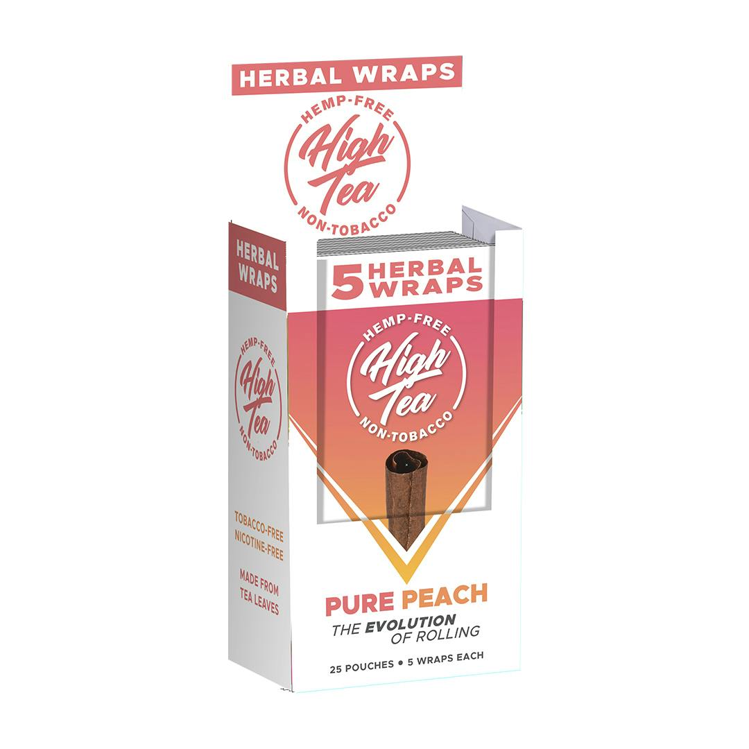 High Tea - 5pk Herbal Wraps - **PURE PEACH**