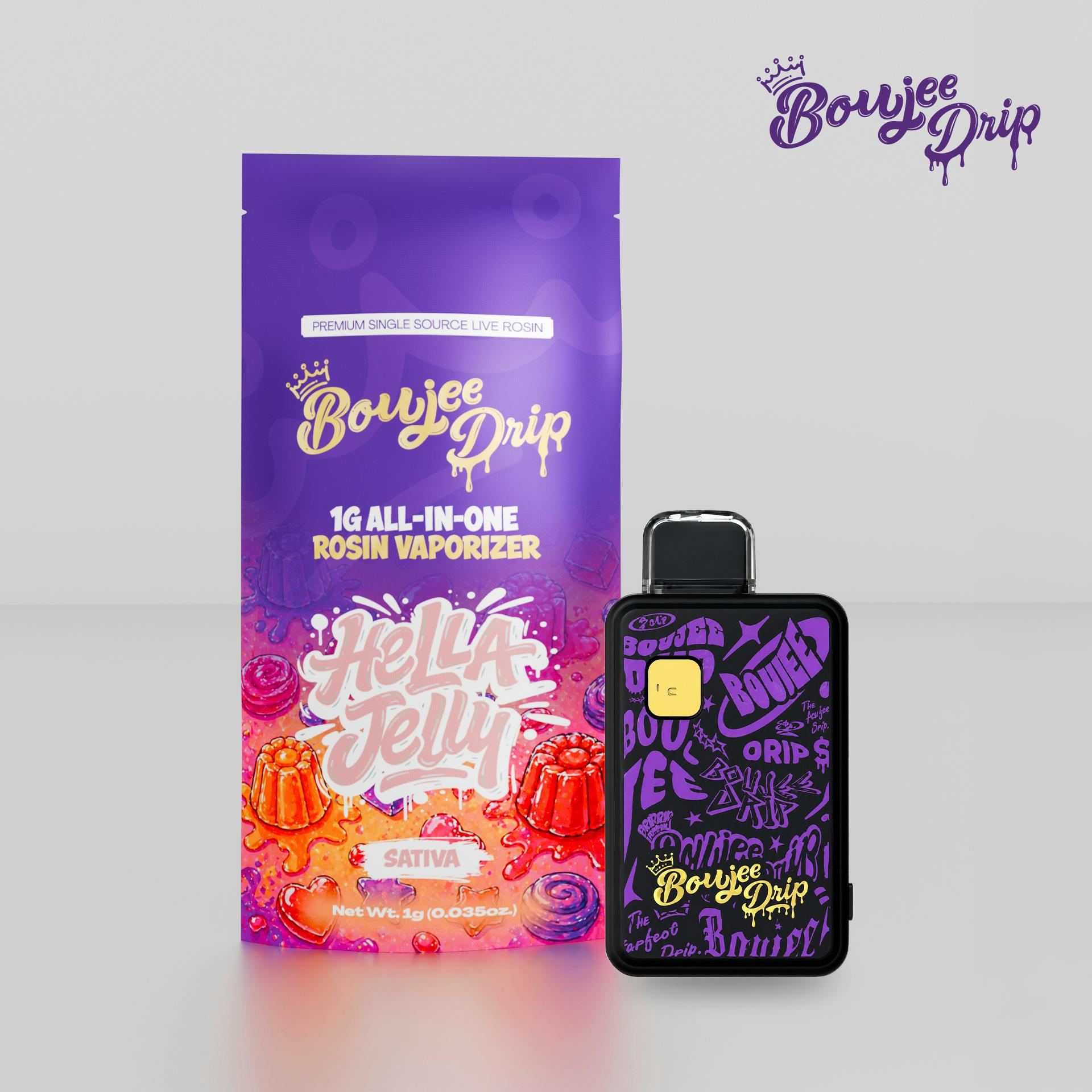 Boujee Drip - Live Rosin Disposable - (1g) - Sativa - **HELLA JELLY** (2/$40)