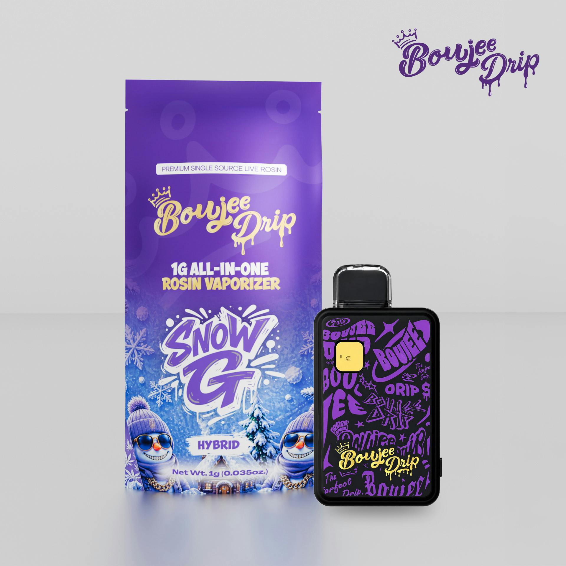 Boujee Drip - Live Rosin Disposable - (1g) - Hybrid - **SNOW G** (2/$40)