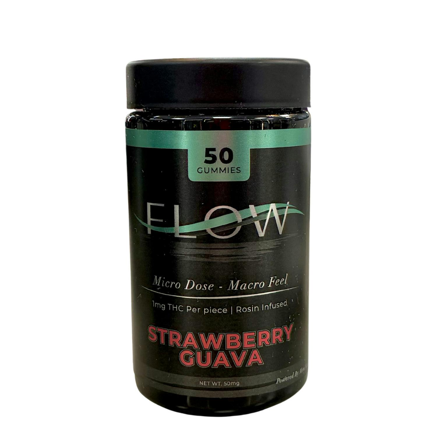 Flow - Rosin Gummies - (50mg) - **STRAWBERRY GUAVA** (2/$48)