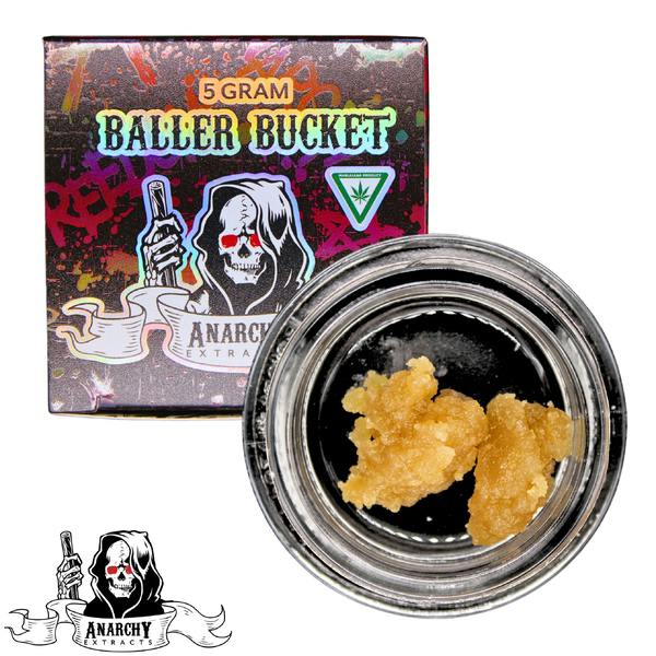 Anarchy Extracts - Crumble Baller Bucket - (5g) - Sativa - **PINEAPPE EXPRESS** (2/$60)